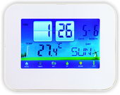 Термометр цифровой электронный ТЕ-250 настольный термометр с сенсорным экраном: температура + часы-будильник-календарь-таймер 